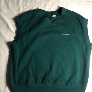 H&M Des Sports Dark Green V-Neck Sweater Vest